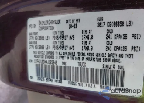 2004 Dodge Ram 1500 Slt/Laramie from USA, damaged, VIN 1D7HU18DX4J125646